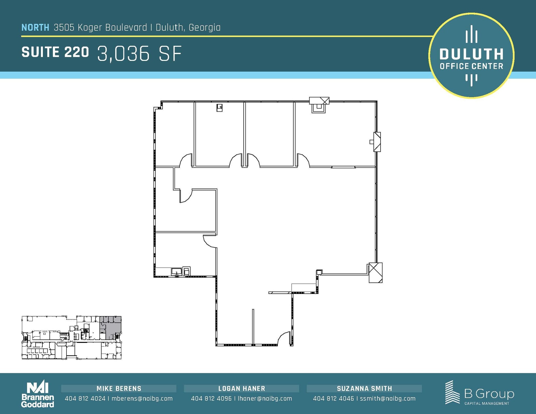 3505 Koger Blvd, Duluth, GA en alquiler Plano de la planta- Imagen 1 de 1