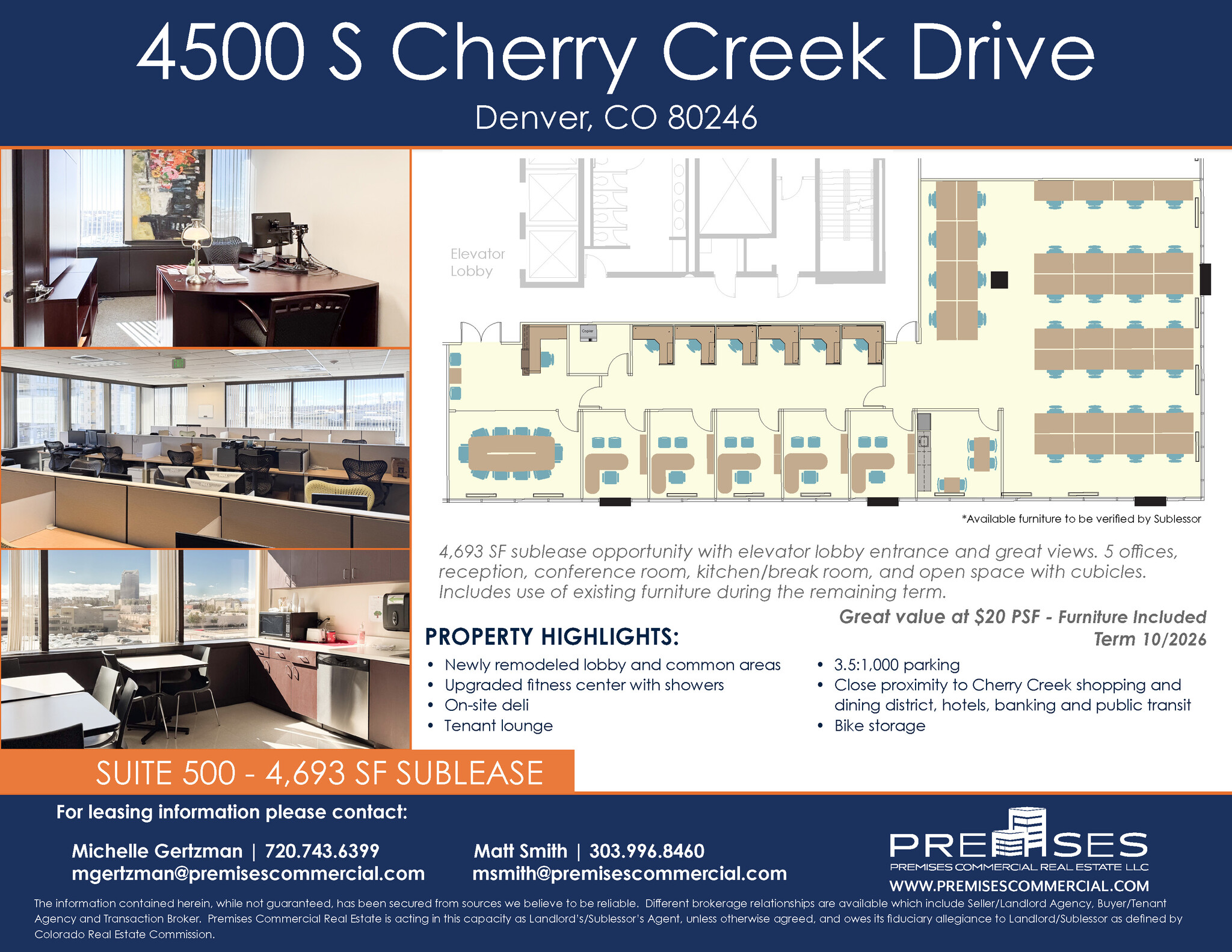 4500 S Cherry Creek Dr, Denver, CO en alquiler Plano de la planta- Imagen 1 de 1