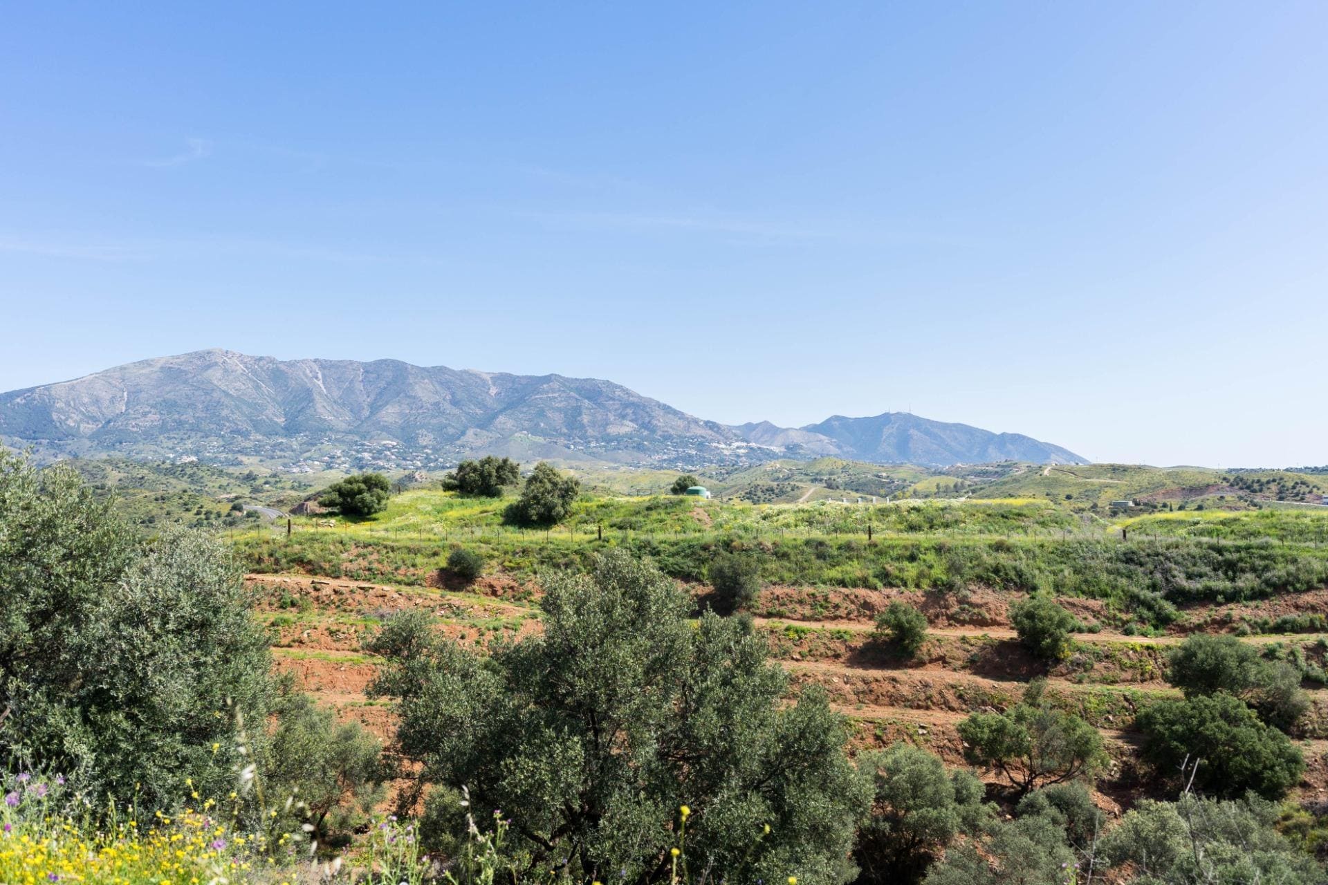 Terreno en Mijas, Málaga en venta Vista aérea- Imagen 1 de 11