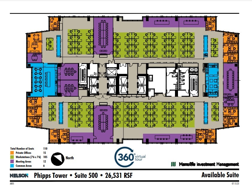 3438 Peachtree Rd NE, Atlanta, GA en alquiler Plano de la planta- Imagen 1 de 2