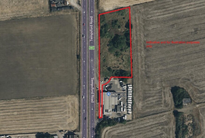 Tempsford Rd, Sandy en venta - Vista aérea - Imagen 2 de 2