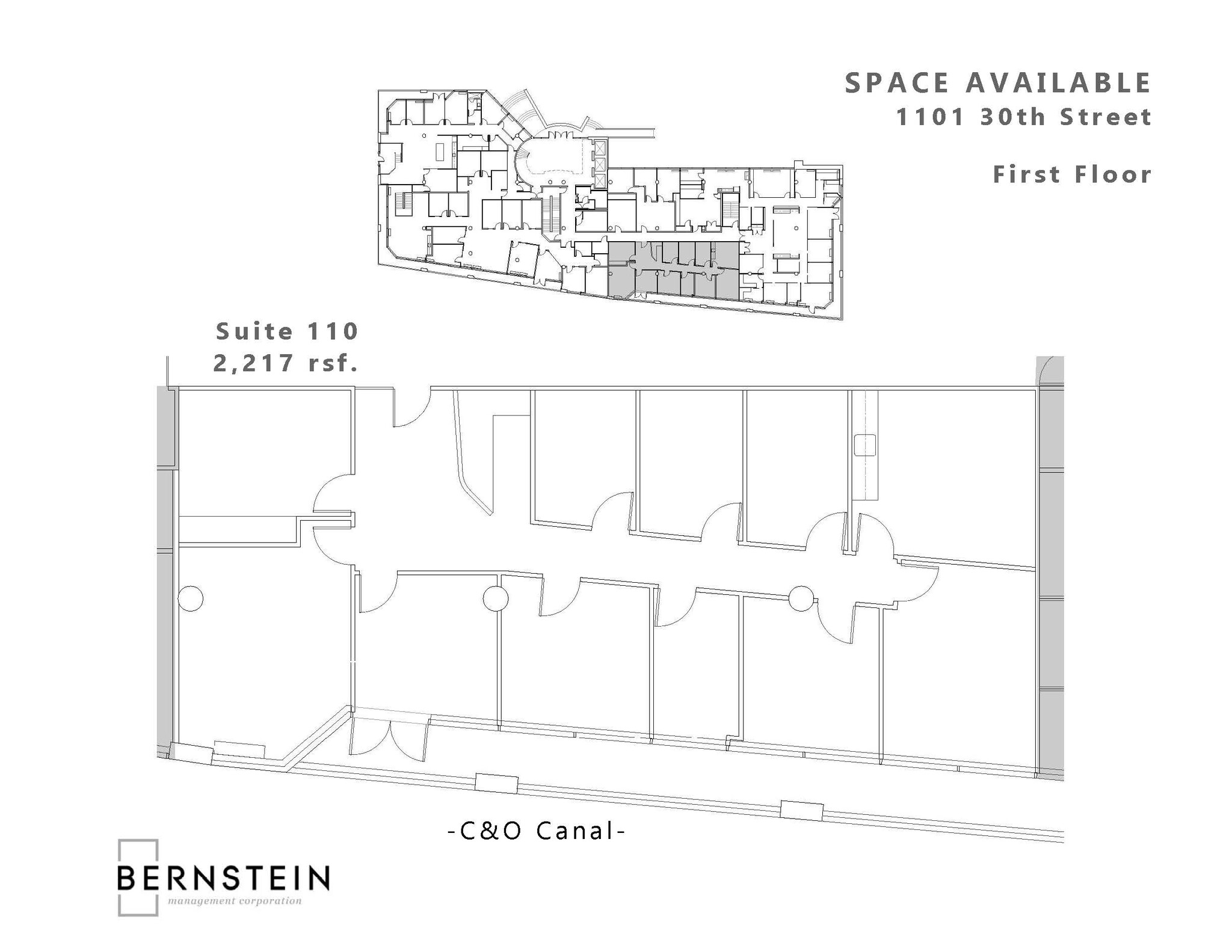 1101 30th St NW, Washington, DC en alquiler Plano de la planta- Imagen 1 de 1