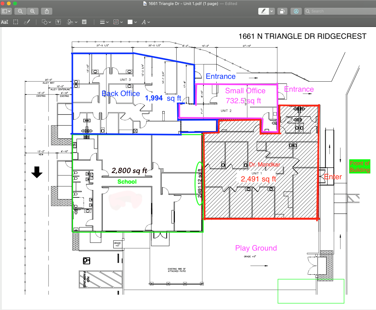 1661 Triangle Dr, Ridgecrest, CA en alquiler Plano de la planta- Imagen 1 de 1