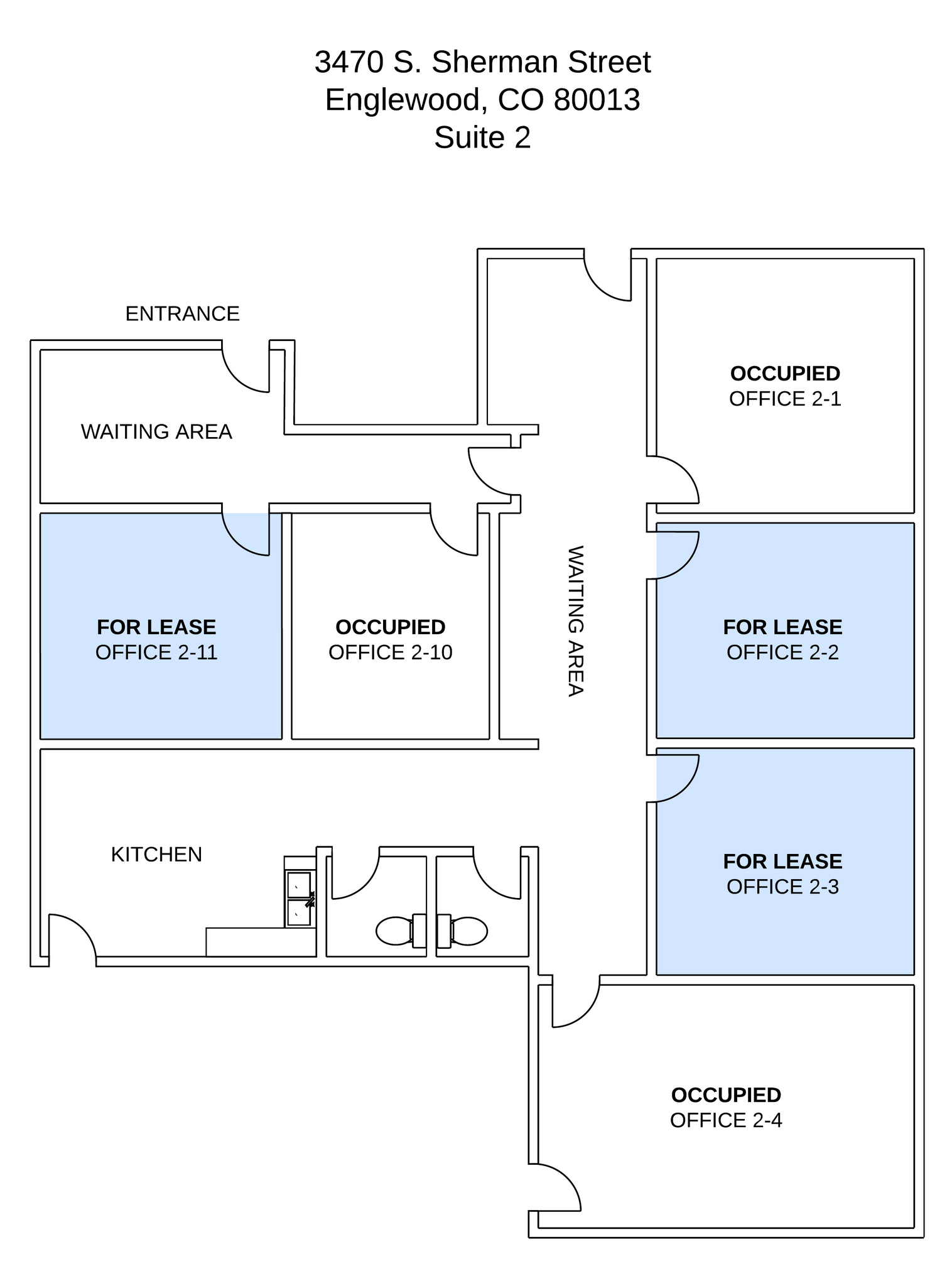 3470 S Sherman St, Englewood, CO en alquiler Plano de la planta- Imagen 1 de 1