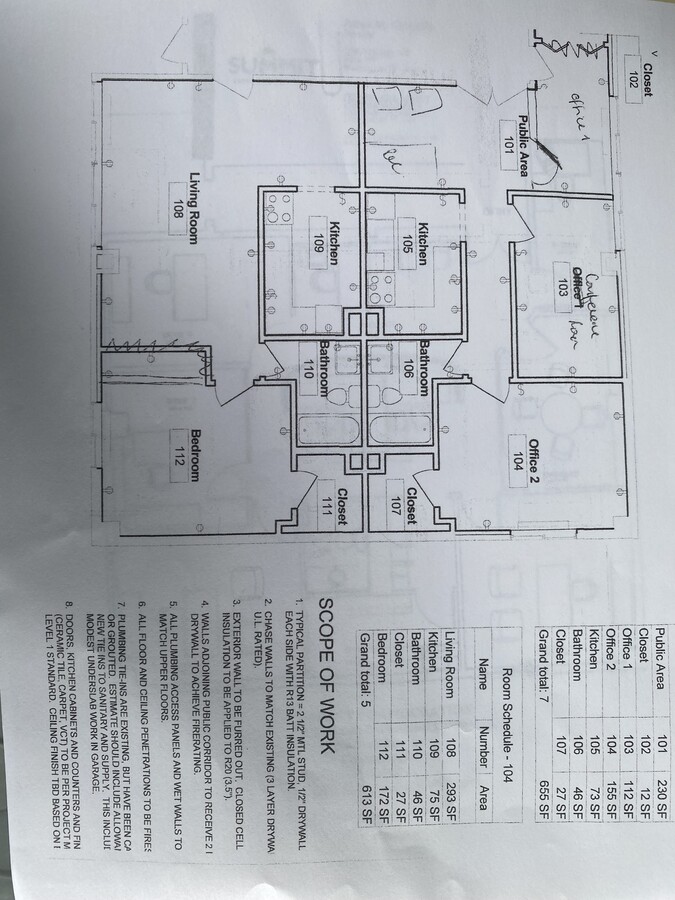 1325-1327 18th St NW, Washington, DC 20036 - Unidad 103/104 -  - Plano de la planta - Image 1 of 1