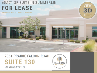 Más detalles para 7361 Prairie Falcon Rd, Las Vegas, NV - Oficinas en alquiler