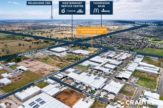 Whitfield Bvd, Cranbourne West, VIC - Aérea  vista de mapa