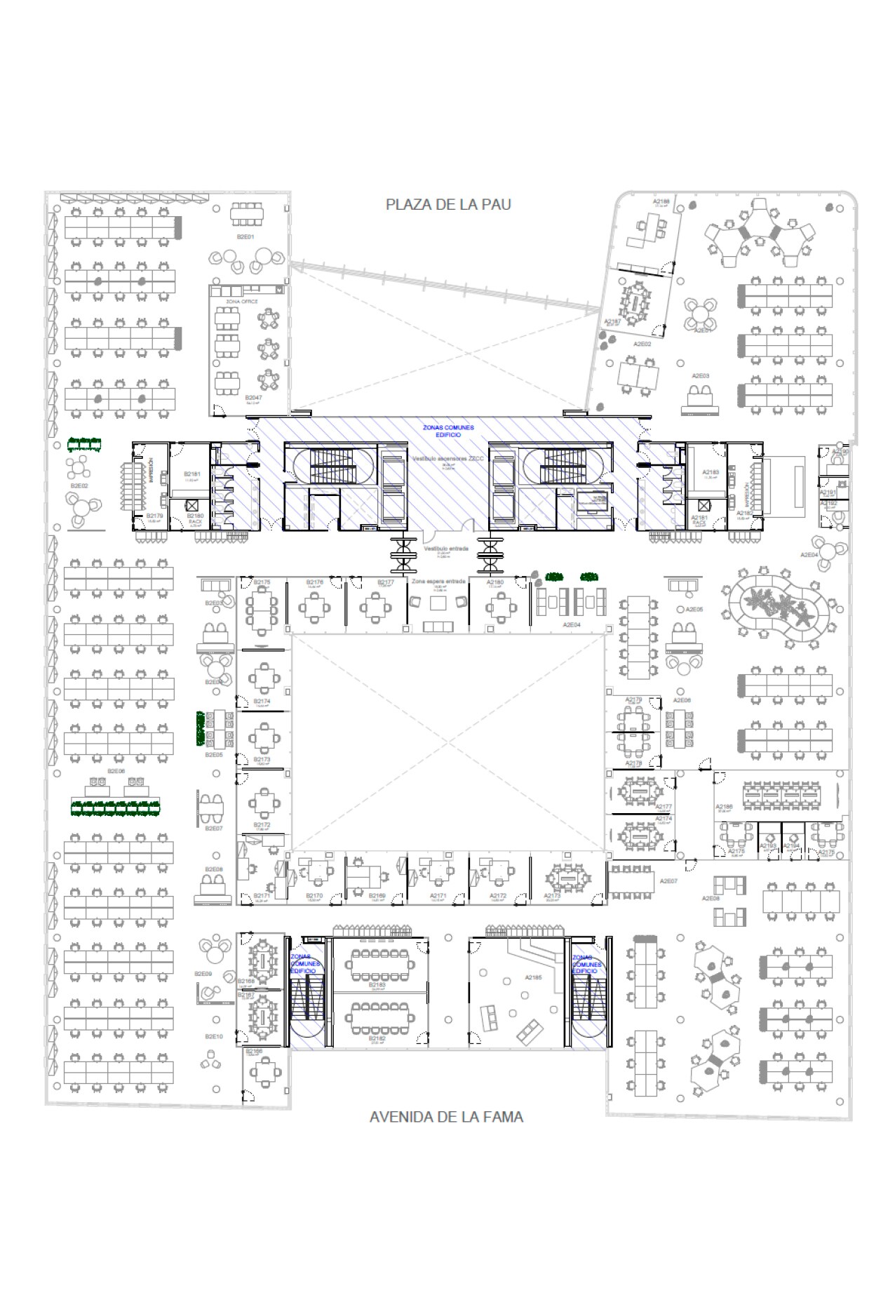 Oficina en Avinguda del Maresme, 33, Cornellà de Llobregat en alquiler Plano de planta tipo- Imagen 1 de 1