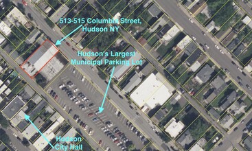 515 Columbia St, Hudson, NY - VISTA AÉREA  vista de mapa