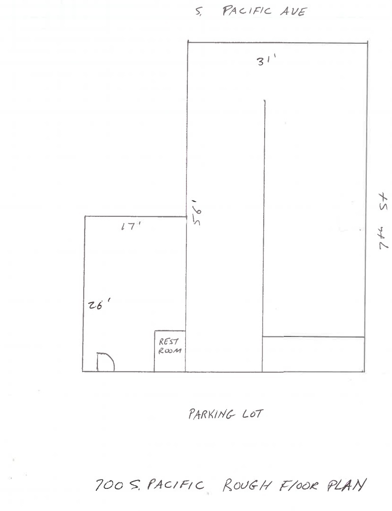 700 S Pacific Ave, San Pedro, CA en alquiler Plano de la planta- Imagen 1 de 1