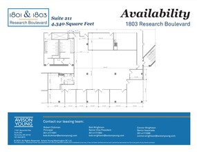 1801 Research Blvd, Rockville, MD en alquiler Plano de la planta- Imagen 2 de 9