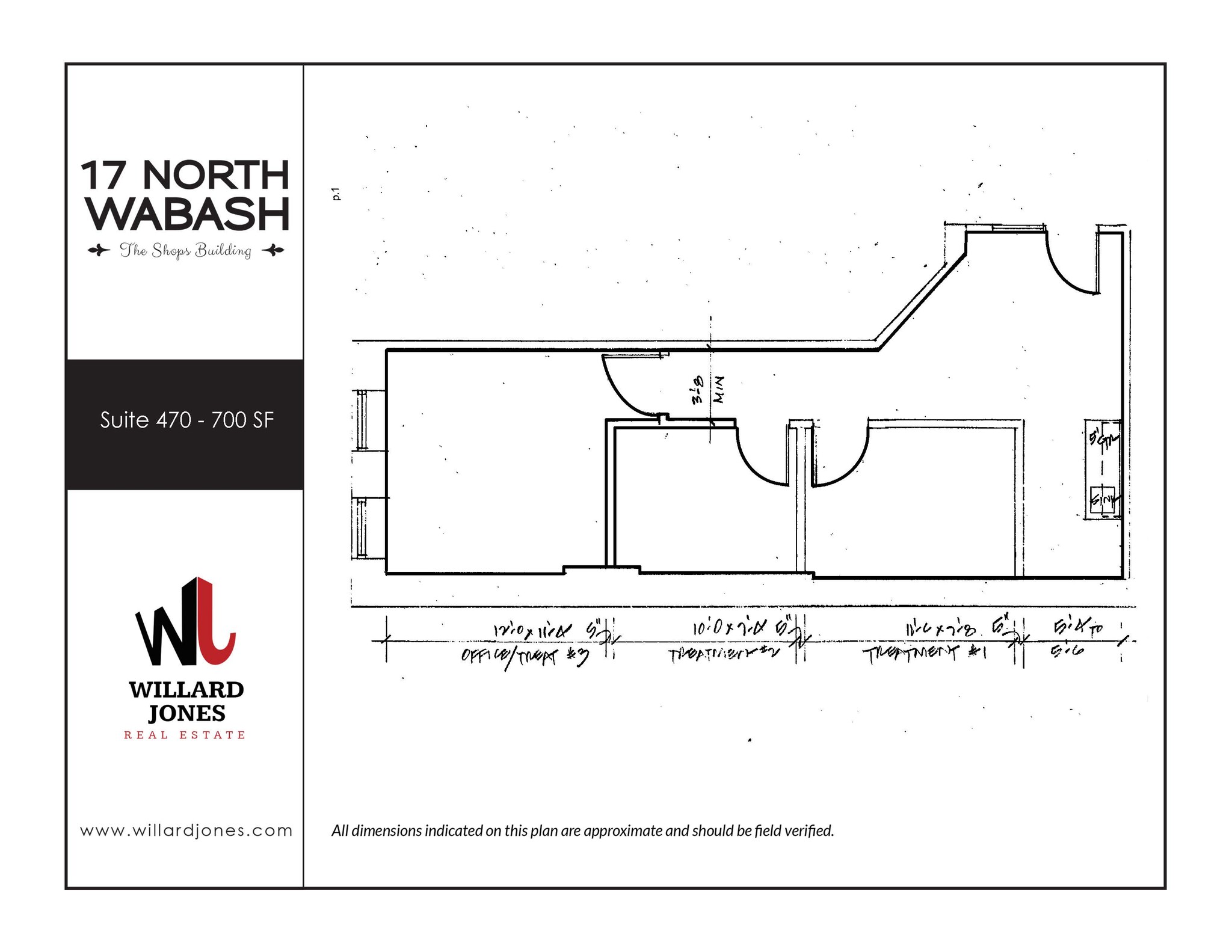 17 N Wabash Ave, Chicago, IL en alquiler Plano de la planta- Imagen 1 de 1