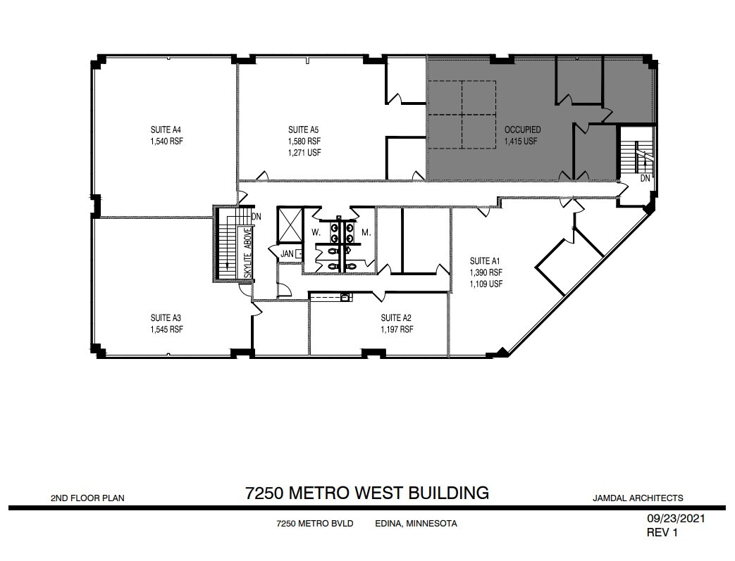 7250 Metro Blvd, Edina, MN en alquiler Plano de la planta- Imagen 1 de 1