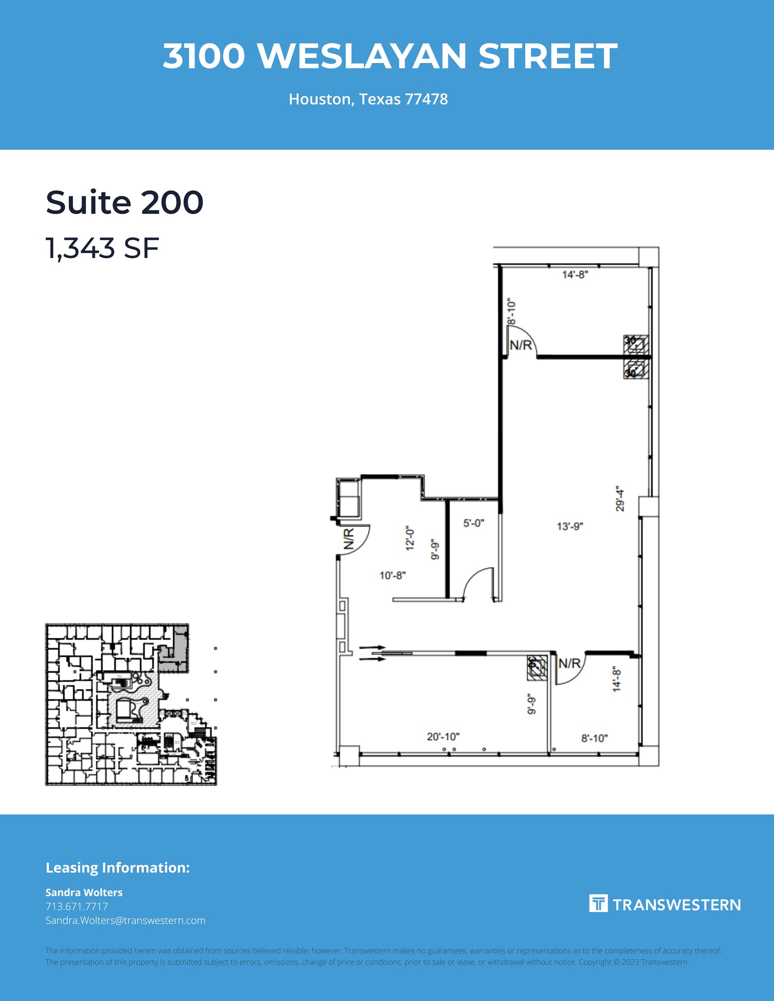 3100 Weslayan St, Houston, TX en alquiler Plano del sitio- Imagen 1 de 2