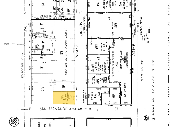 97 S Second St, San Jose, CA en alquiler - Plano de solar - Imagen 2 de 5