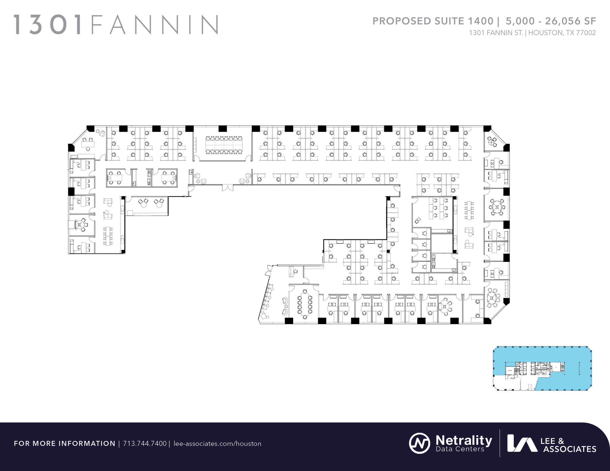 1301 Fannin St, Houston, TX en alquiler Plano de la planta- Imagen 1 de 2