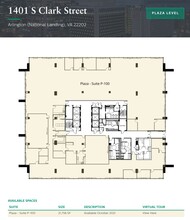 1401 S Clark St, Arlington, VA en alquiler Plano de la planta- Imagen 1 de 1