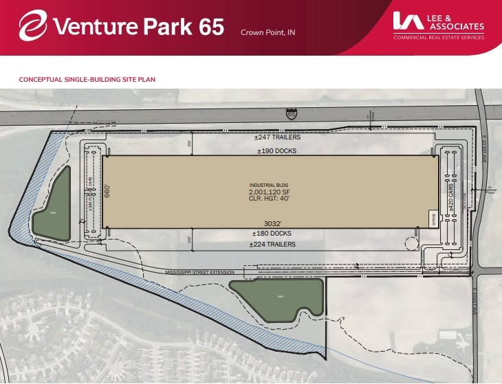 Venture Park 65, Crown Point, IN en alquiler Plano de la planta- Imagen 1 de 2