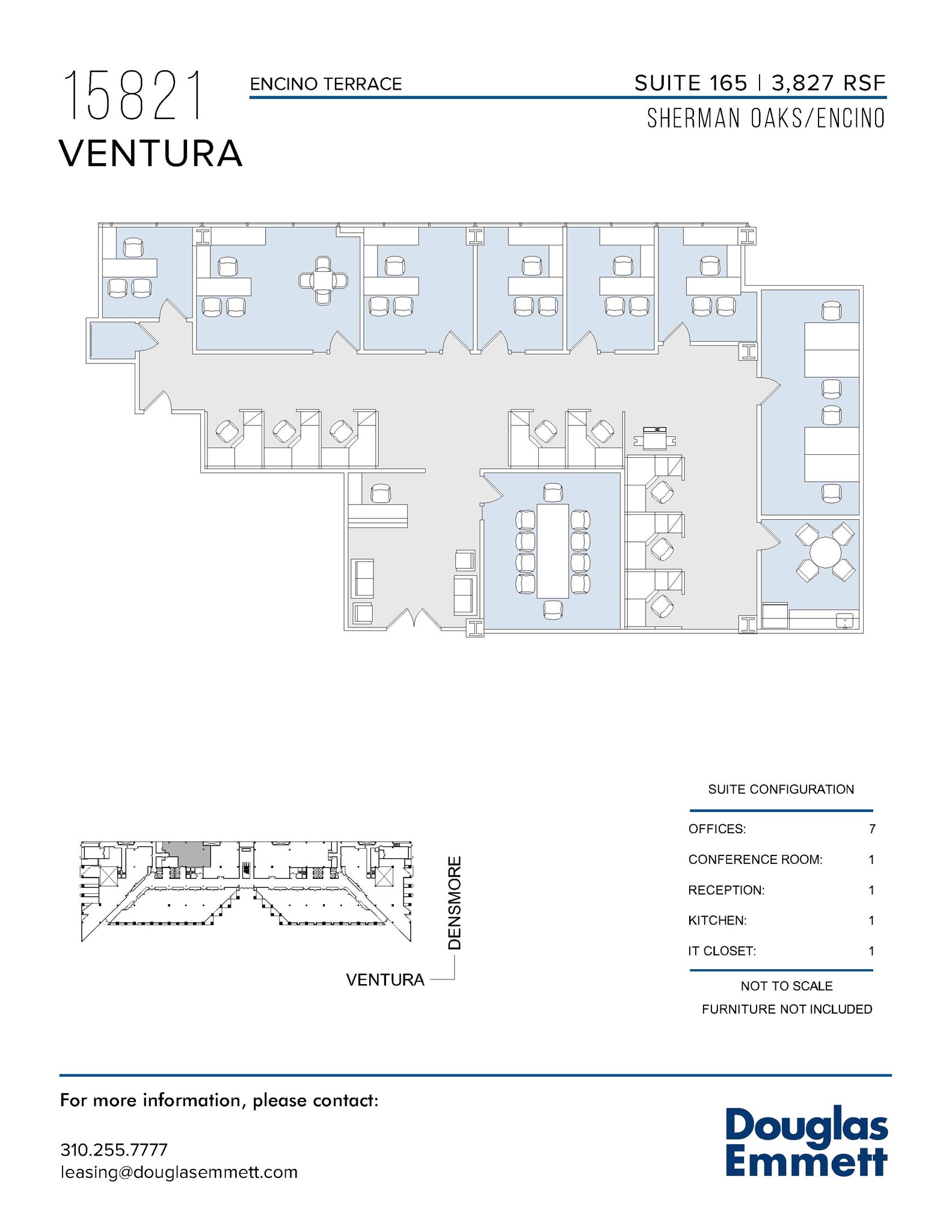 15821 Ventura Blvd, Encino, CA en alquiler Plano de la planta- Imagen 1 de 1