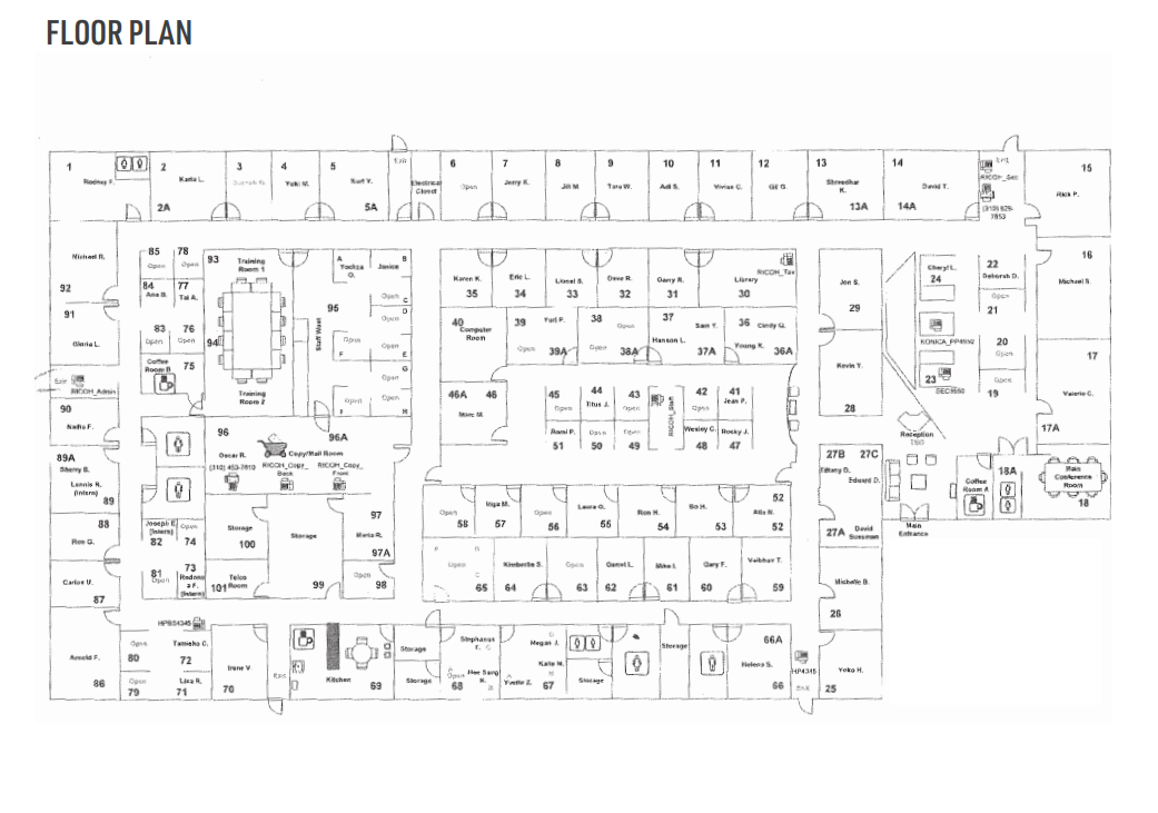 1723 Cloverfield Blvd, Santa Monica, CA en alquiler Plano de la planta- Imagen 1 de 1