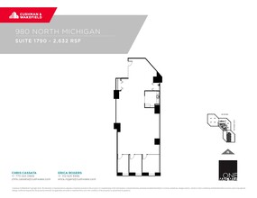 980 N Michigan Ave, Chicago, IL en alquiler Plano de la planta- Imagen 1 de 1