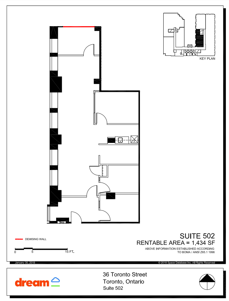 36 Toronto St, Toronto, ON en alquiler Plano de la planta- Imagen 1 de 1