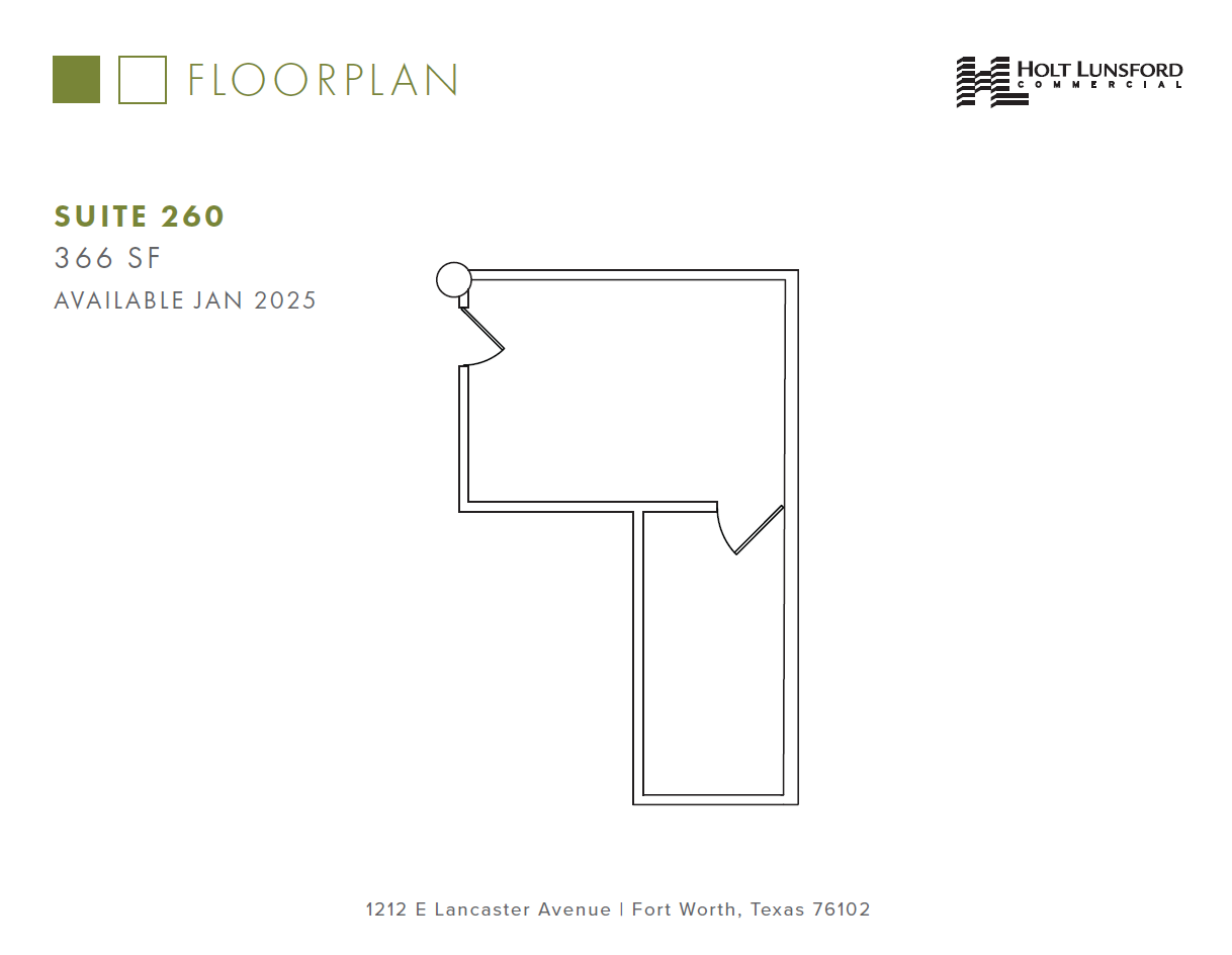 1212 E Lancaster Ave, Fort Worth, TX en alquiler Plano de la planta- Imagen 1 de 1