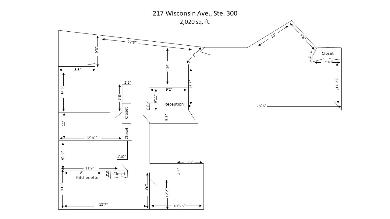 217 Wisconsin Ave, Waukesha, WI en alquiler Plano de la planta- Imagen 1 de 1