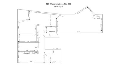 217 Wisconsin Ave, Waukesha, WI en alquiler Plano de la planta- Imagen 1 de 1