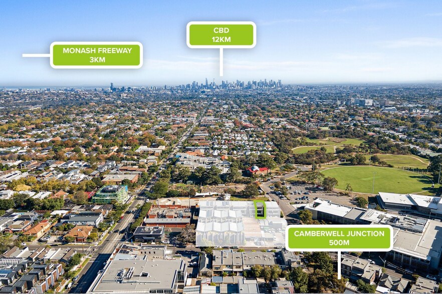 5 Rose St, Hawthorn East en venta - Vista aérea - Imagen 2 de 2