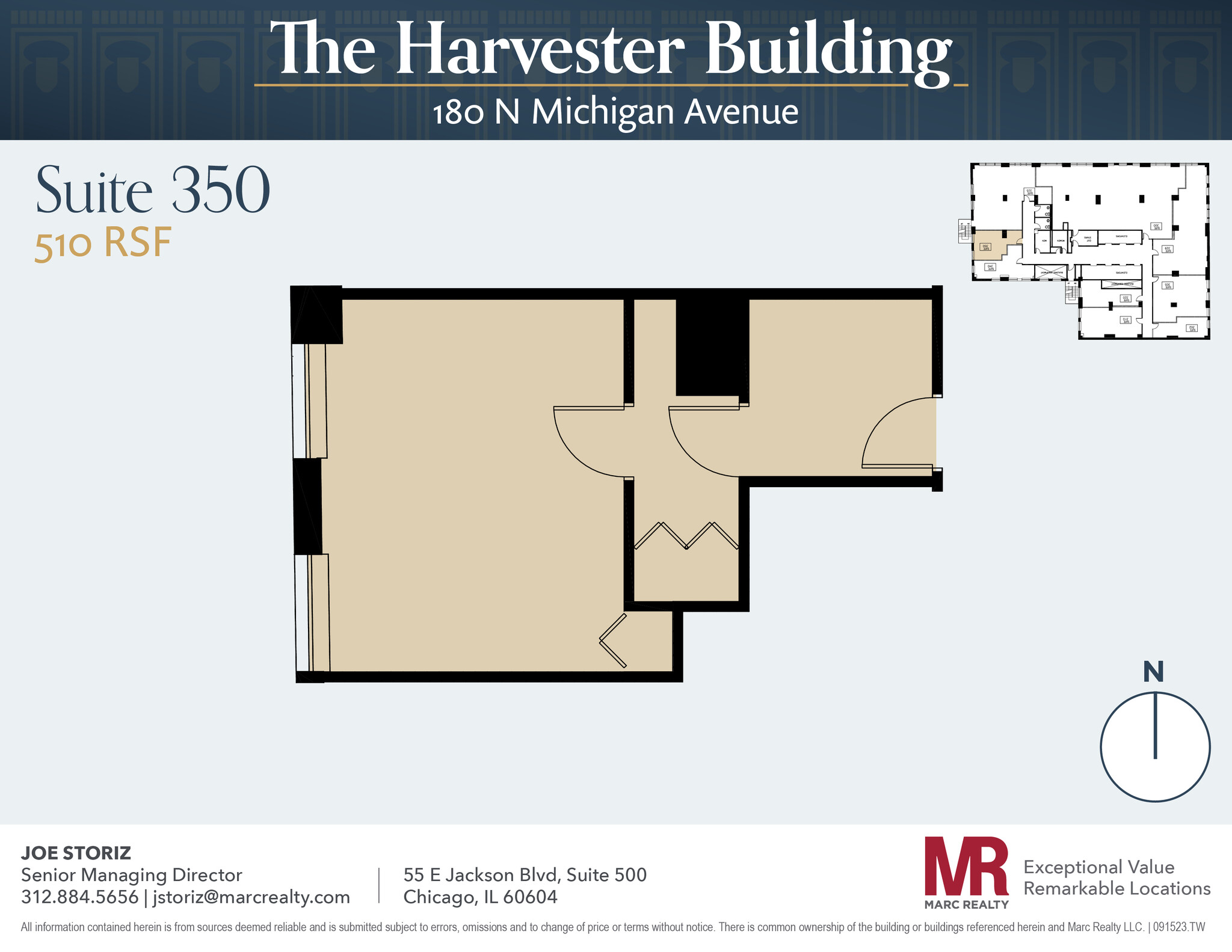 180 N Michigan Ave, Chicago, IL en alquiler Plano de la planta- Imagen 1 de 4