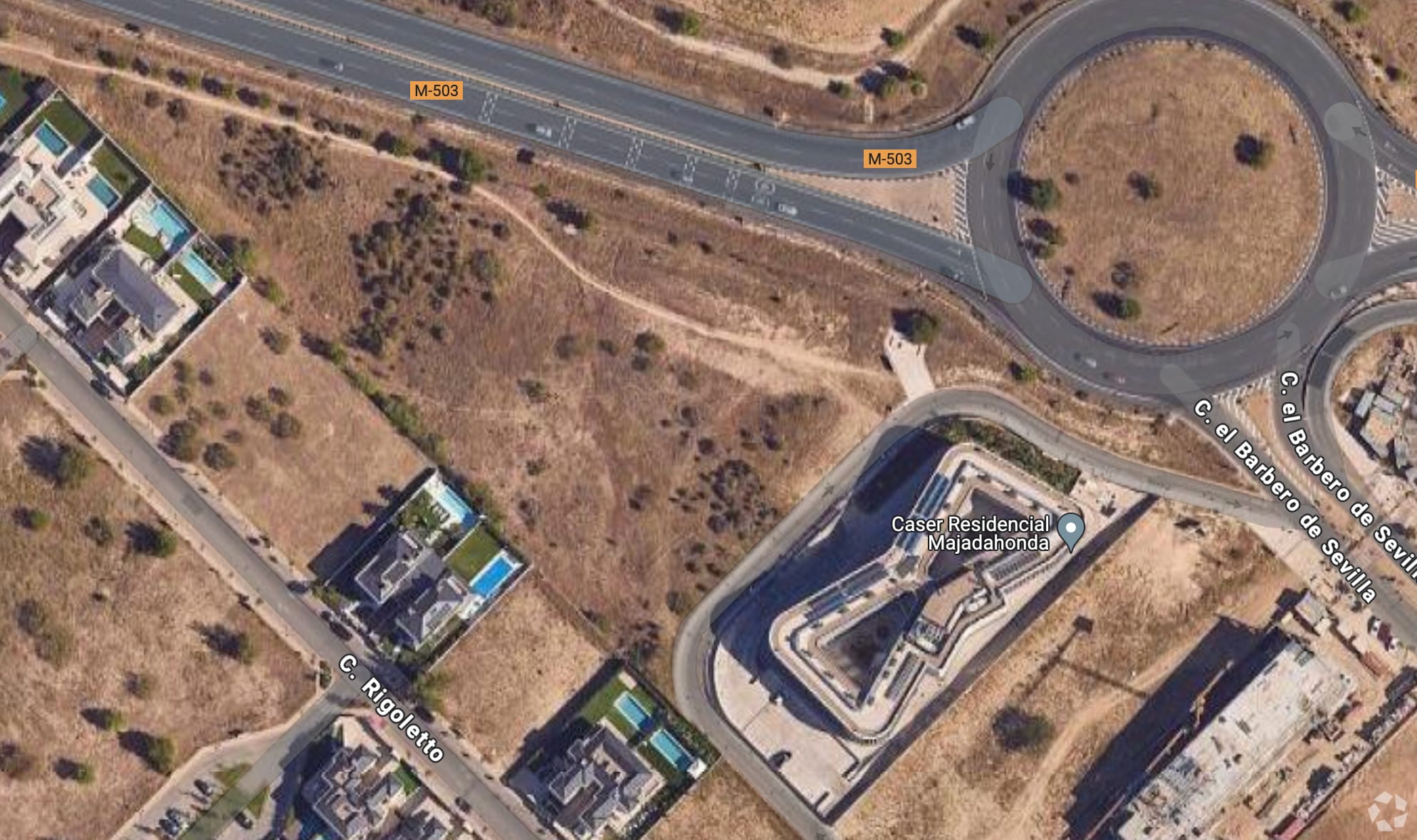 Calle Barbero de Sevilla el, 11, Majadahonda, Madrid en venta Vista aérea- Imagen 1 de 5