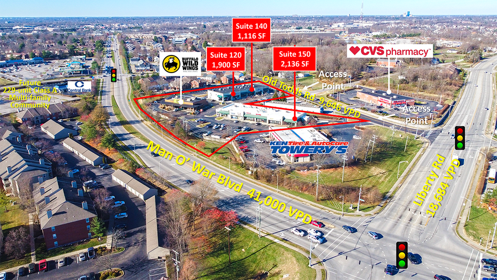 3090-3100 Old Todds Rd, Lexington, KY en alquiler - Vista aérea - Imagen 1 de 5