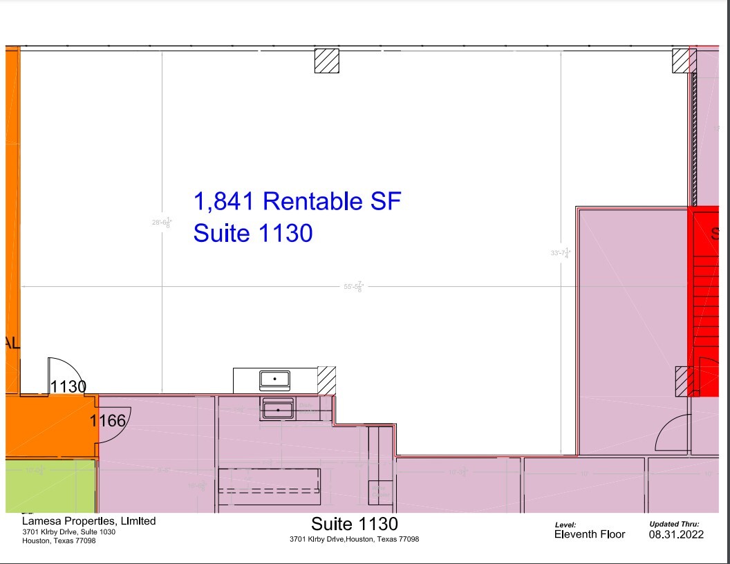 3701-3801 Kirby & 2401 Portsmouth, Houston, TX en alquiler Plano de la planta- Imagen 1 de 1