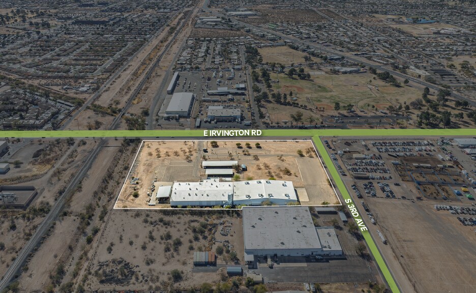 401-415 E. Irvington Rd cartera de 2 inmuebles en venta en LoopNet.es - Vista aérea - Imagen 2 de 9