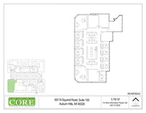 691 N Squirrel Rd, Auburn Hills, MI en alquiler Plano de la planta- Imagen 1 de 1