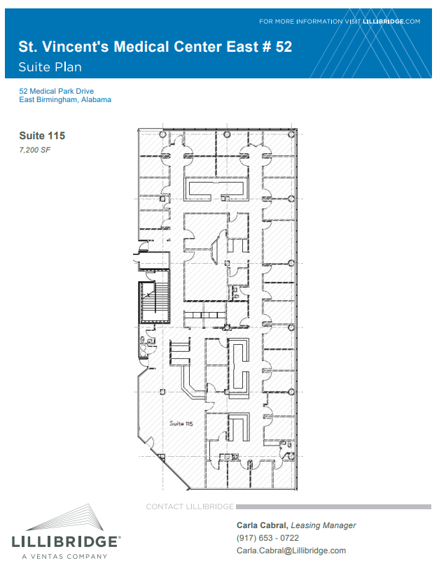 46-52 Medical Park Dr E, Birmingham, AL en alquiler Plano de la planta- Imagen 1 de 1