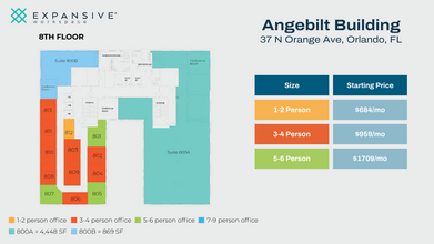 37 N Orange Ave, Orlando, FL en alquiler Plano de la planta- Imagen 1 de 5