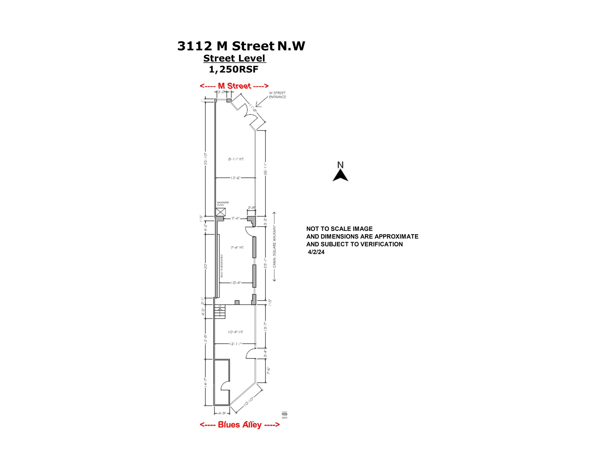 1054-1066 31st St NW, Washington, DC en alquiler Plano del sitio- Imagen 1 de 8