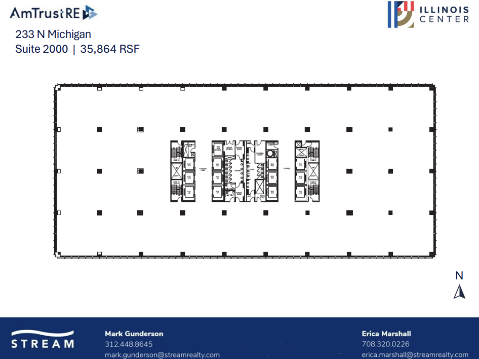 233 N Michigan Ave, Chicago, IL en alquiler Plano de la planta- Imagen 1 de 1