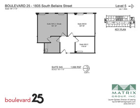 1805 S Bellaire St, Denver, CO en alquiler Plano de la planta- Imagen 2 de 2