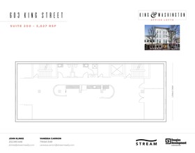 603-607 King St, Alexandria, VA en alquiler Plano de la planta- Imagen 1 de 1