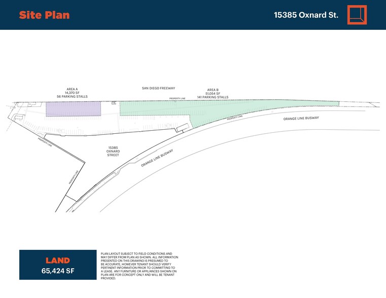 15385 Oxnard St, Van Nuys, CA en alquiler - Plano del sitio - Imagen 3 de 3