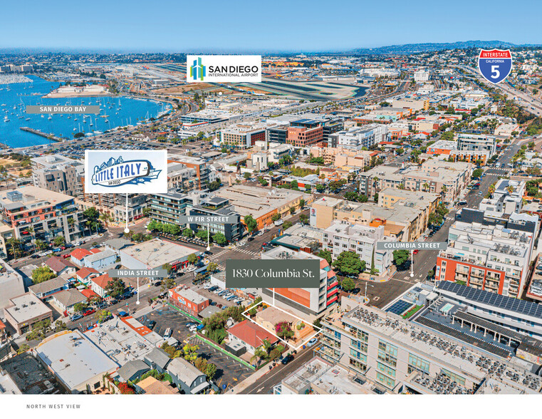 1830 Columbia St, San Diego, CA en venta - Vista aérea - Imagen 3 de 6