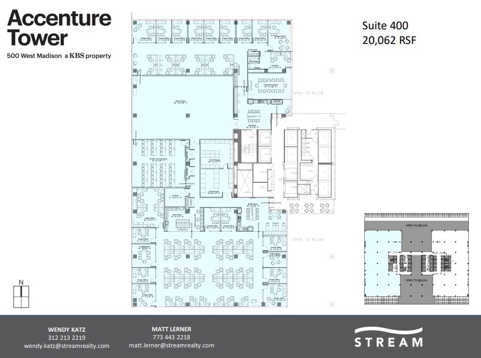 500 W Madison St, Chicago, IL en alquiler Plano de la planta- Imagen 1 de 1