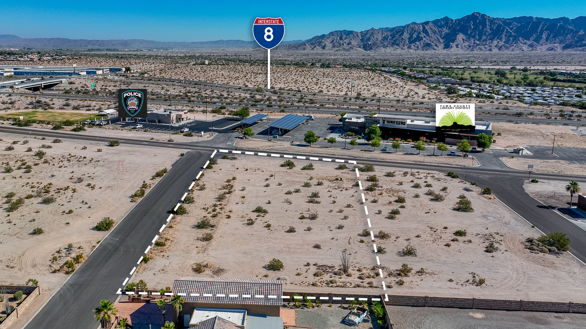 13215 South Frontage Rd, Yuma, AZ en venta Vista aérea- Imagen 1 de 13