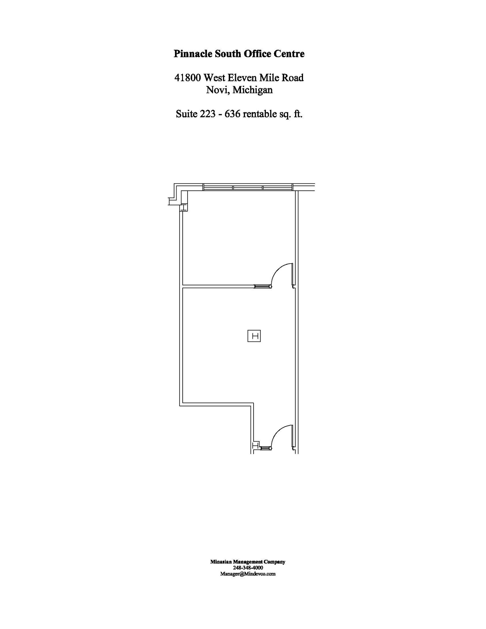 41800 W 11 Mile Rd, Novi, MI en venta Plano de la planta- Imagen 1 de 1