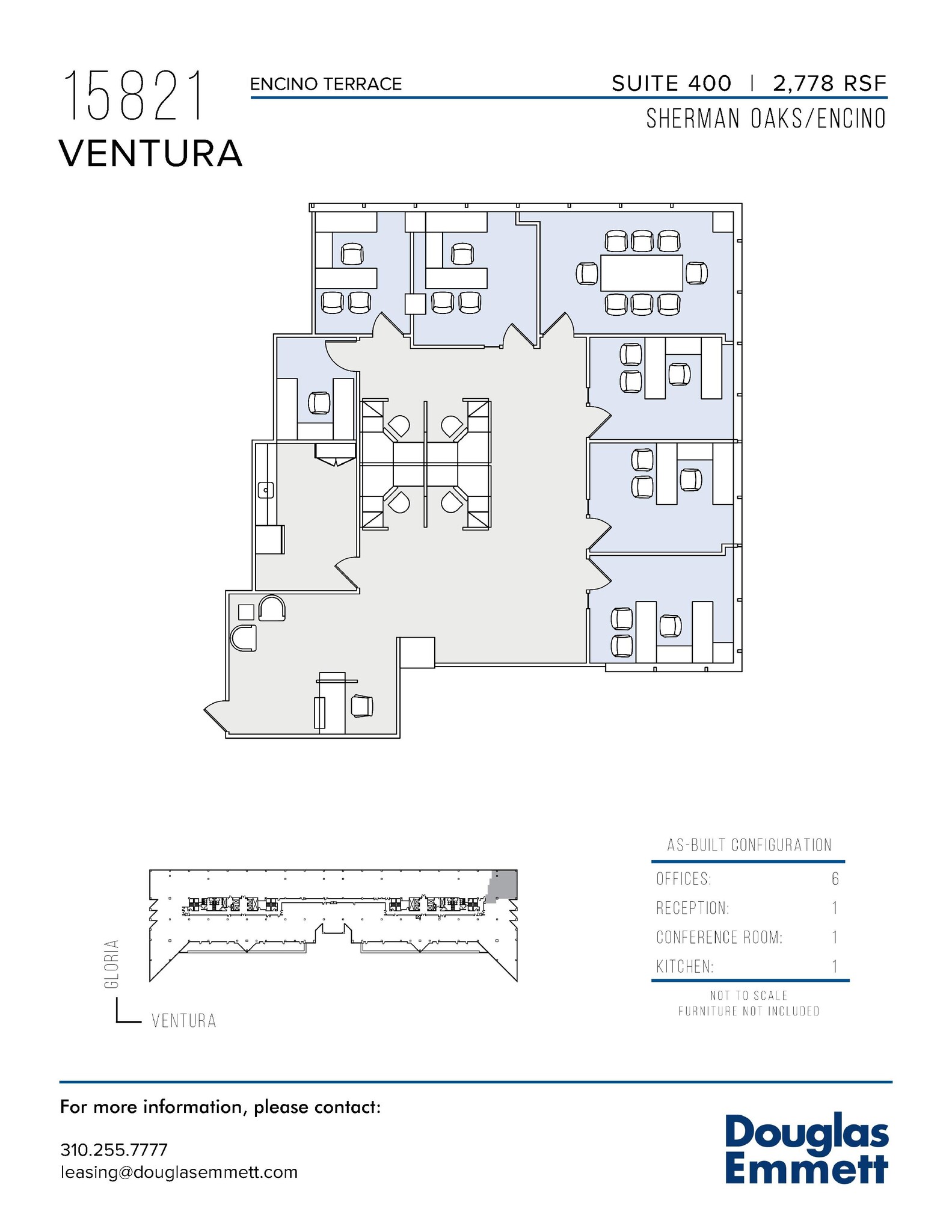 15821 Ventura Blvd, Encino, CA en alquiler Plano de la planta- Imagen 1 de 1