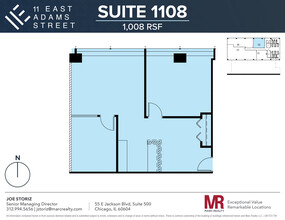 11 E Adams St, Chicago, IL en alquiler Plano de la planta- Imagen 1 de 6