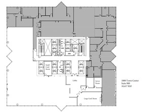 1000-4000 Town Center, Southfield, MI en alquiler Plano de la planta- Imagen 2 de 2